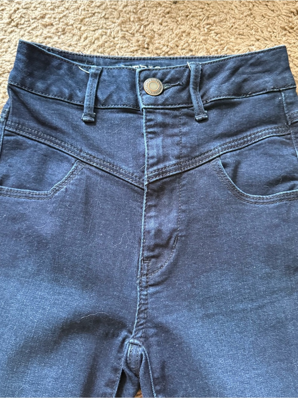 Womens 0 American Eagle Vintage High Waisted Western Americana Jeans